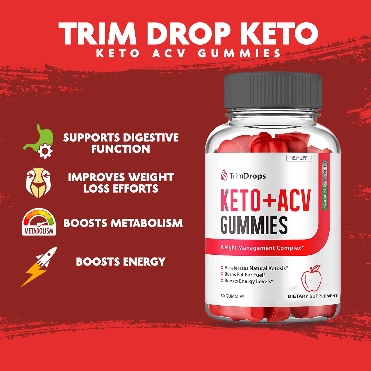 Trim Drops Keto Apple Cider Vinegar Gummies