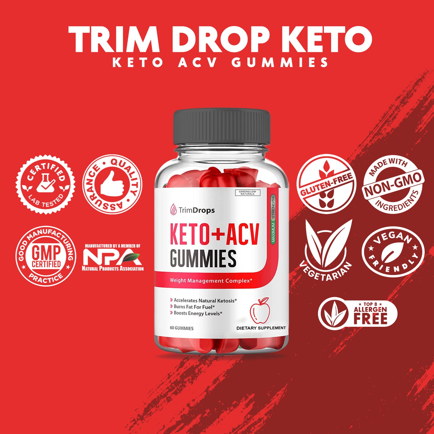 Trim Drops Keto Apple Cider Vinegar Gummies