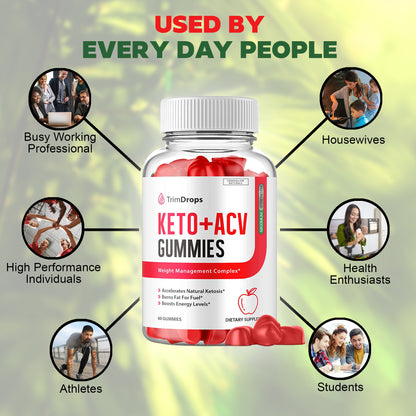 Trim Drops Keto Apple Cider Vinegar Gummies